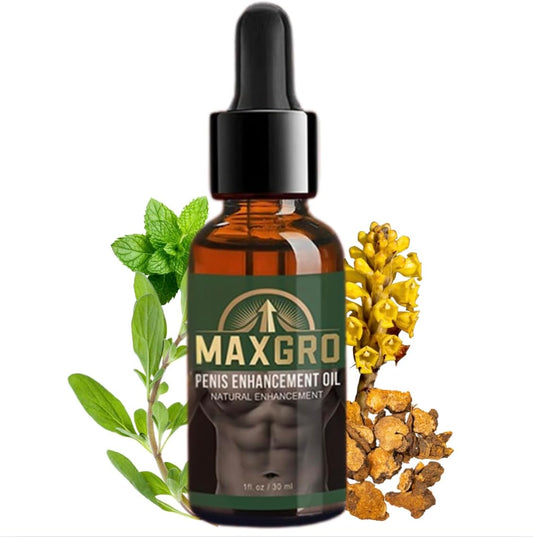 Enhancement Oil for Men – Improve Strength & Stamina Boost Health Natural Herbal Ingredients for All Male Skin Types (1oz)