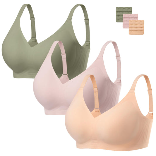 Habibee Wireless Seamless Push-Up Bra for Women – Full Coverage with Extender