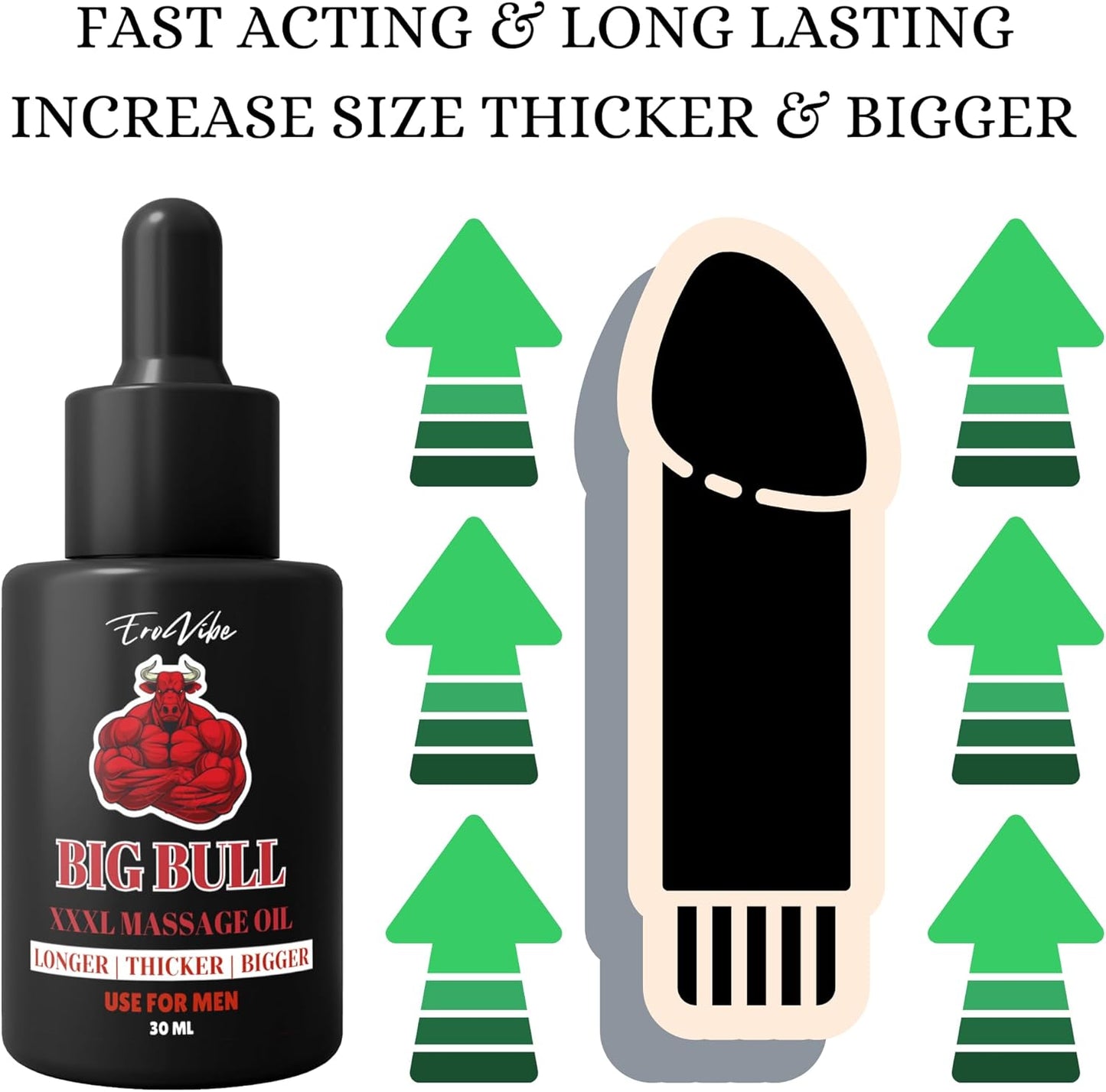 Men's Massage Oil Penis Becomes Longer Thicker Enhancement Men Energy for Care Delay Performance Boost Strength