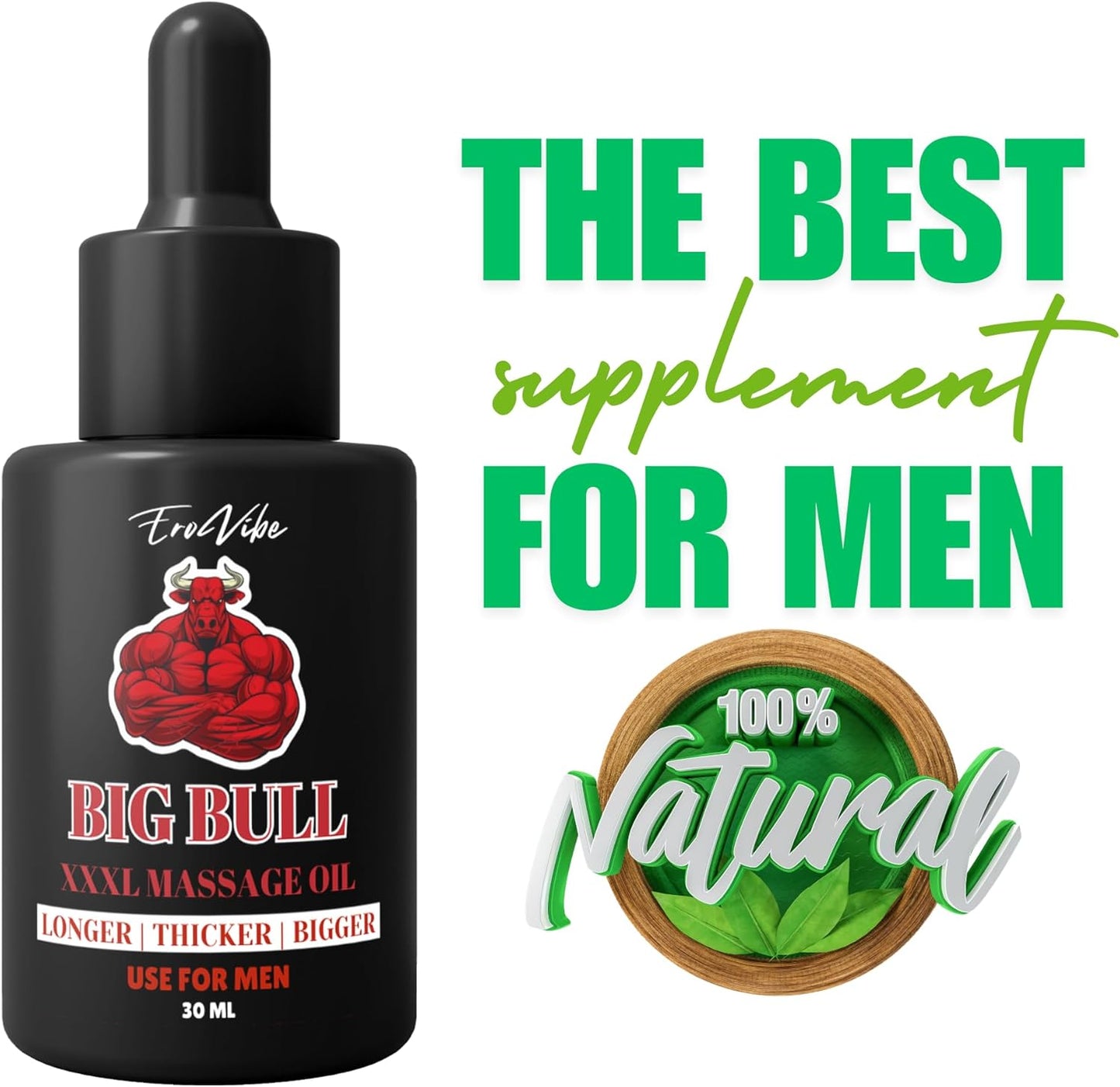 Men's Massage Oil Penis Becomes Longer Thicker Enhancement Men Energy for Care Delay Performance Boost Strength